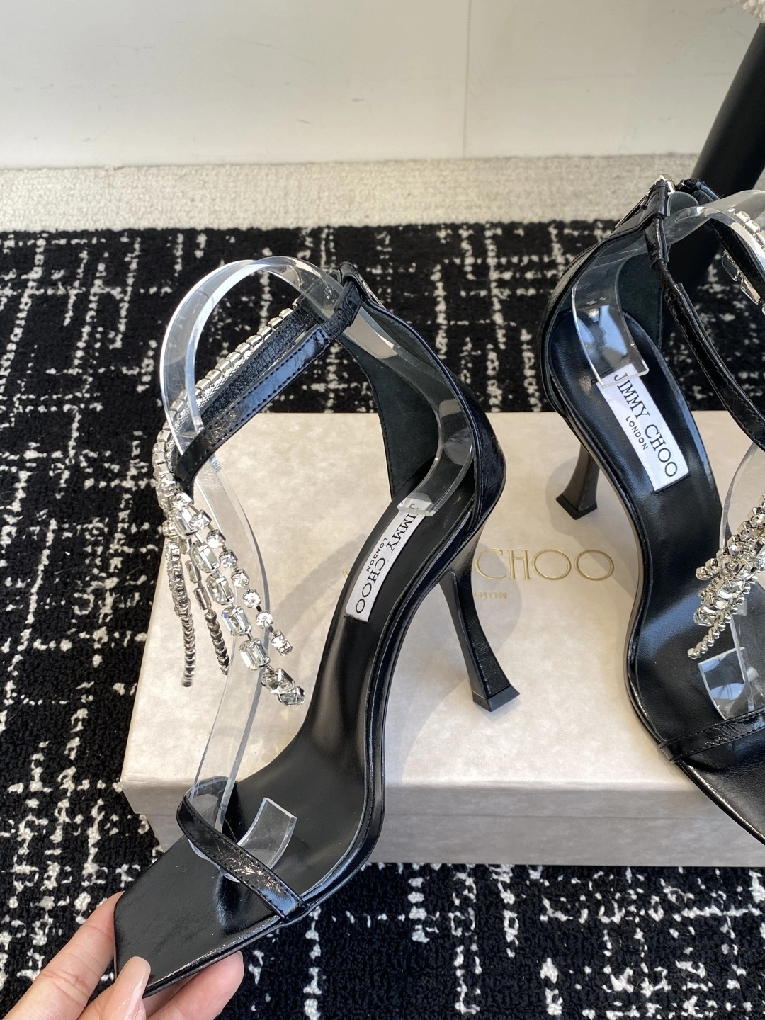 COCO--Ji77y 3ho5 VERITYSANDAL100BYK lambskin Heel height：9.5cm item:E-X000C0494H